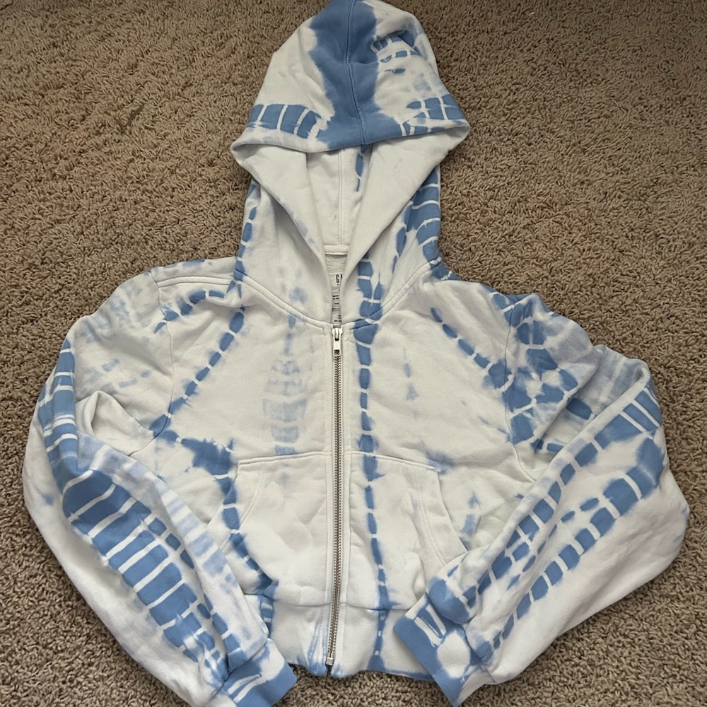 GAP Blue and White Hoodie
